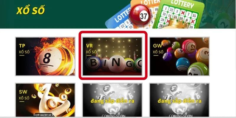 Nhà cung cấp VR Lottery tại Cwin