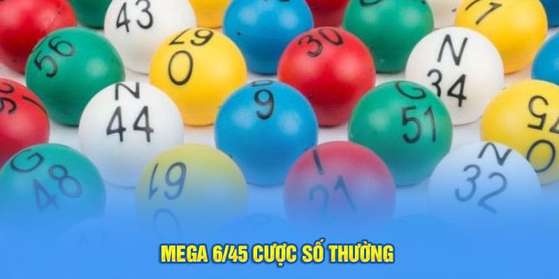 Mega 6/45 cược số thường